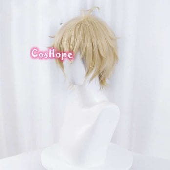 Mikaela Hyakuya Cosplay Seraph Of The End Cosplay Short Light Blond Wig Cosplay Anime Cosplay Wigs Heat Resistant Synthetic Wigs 4