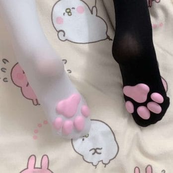 2021 Over Knee Kawaii 3D Cat Pad Kitty Paw Socks Girl Lolita Cosplay Velvet Leggings Thigh High Long Stockings Cat Claw Socks 3