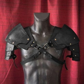 Medieval Steampunk Pauldrons Leather Rivet Viking Warrior Gladiator Samurai Knight Battle Shoulder Armor Costume Party Props Men 2