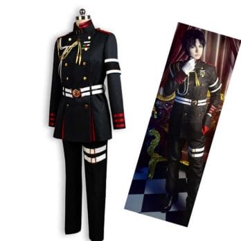 Anime Seraph Of The End Owari No Serafu Guren Ichinose Cosplay Costume Military Uniform Outfit Halloween owari no seraph Wigs 2