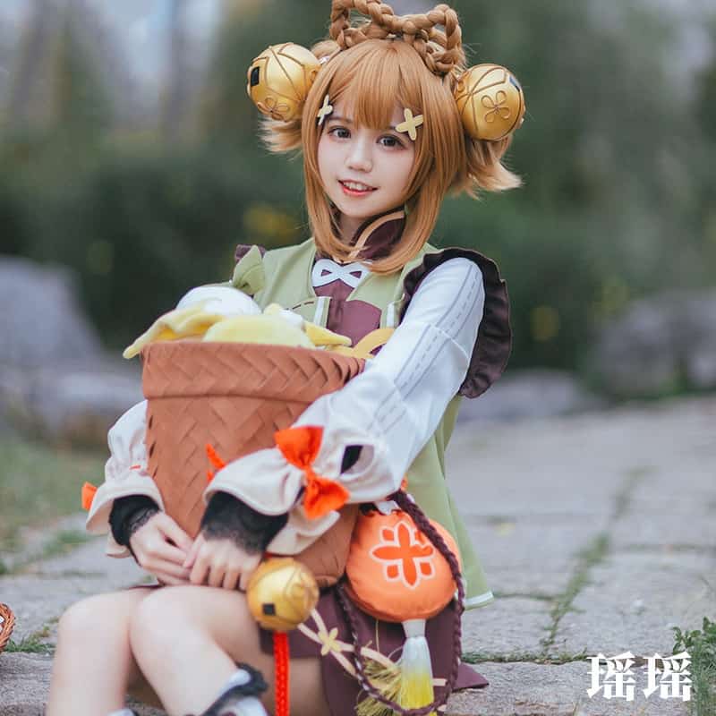 Cute Genshin Impact YaoYao Skin Lolita Halloween Outfit 7