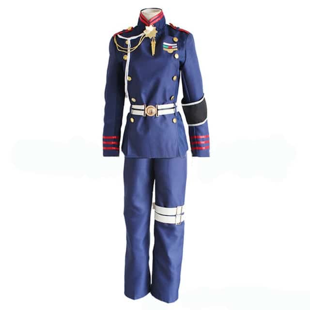 Anime Seraph Of The End Owari No Serafu Guren Ichinose Cosplay Costume Military Uniform Outfit Halloween owari no seraph Wigs 5