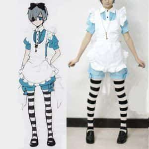 Cute Black Butler Ciel Phantomhive Lolita Maid Outfit For Halloween 8