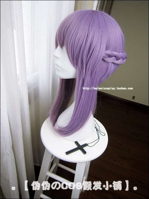 Owari no Seraph Of The End Shinoa Hiragi Purple Hair Heat Resistant Cosplay Costume Wig 3
