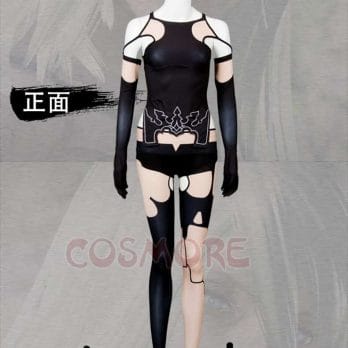 NieR Automata A2 Cosplay Costume Halloween costumes for adult women costume YoRHa Type A No. 2 costume black Suit 3
