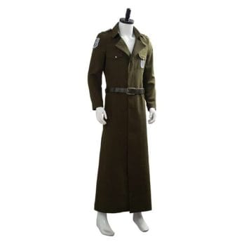 Attack on Titan Cosplay Levi Costume Scouting Legion Soldier Coat Trench Jacket Adult Men Halloween Carnival Clothing 5