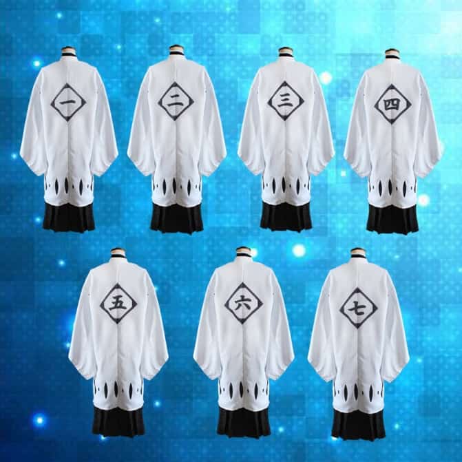 Anime Bleach Cosplay Costumes Captains White Cloak Cosplay Costume Halloween Carnival Party Game Cosplay Costume 1
