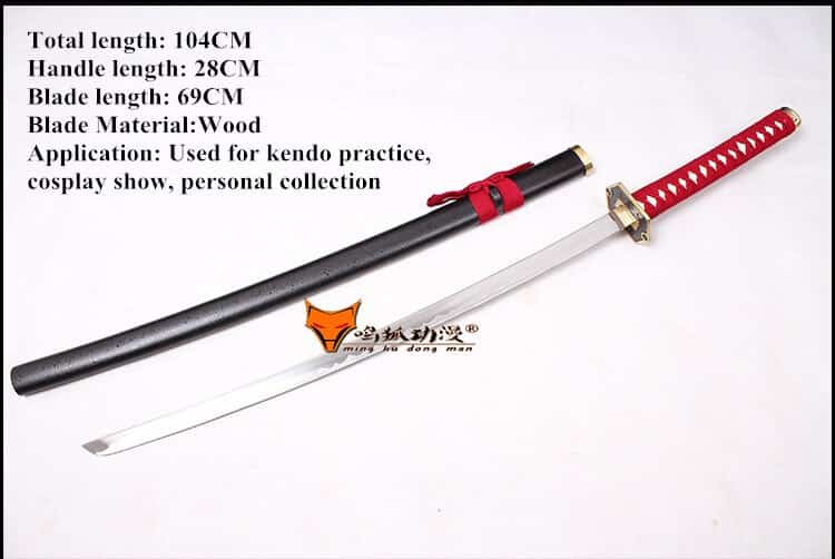 Bleach Hinamori Momo Katana Anime Bleach Cosplay Wooden Sword Knife Blade Weapon Cosplay Props Shipping Free Cosplay Decorative 6