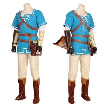 Halloween BOTW Cosplay Link Costumes Breath of The Wild Link Outfit Sheikah Slate Uniform Quiver Cosplay Costume Game Anime 3