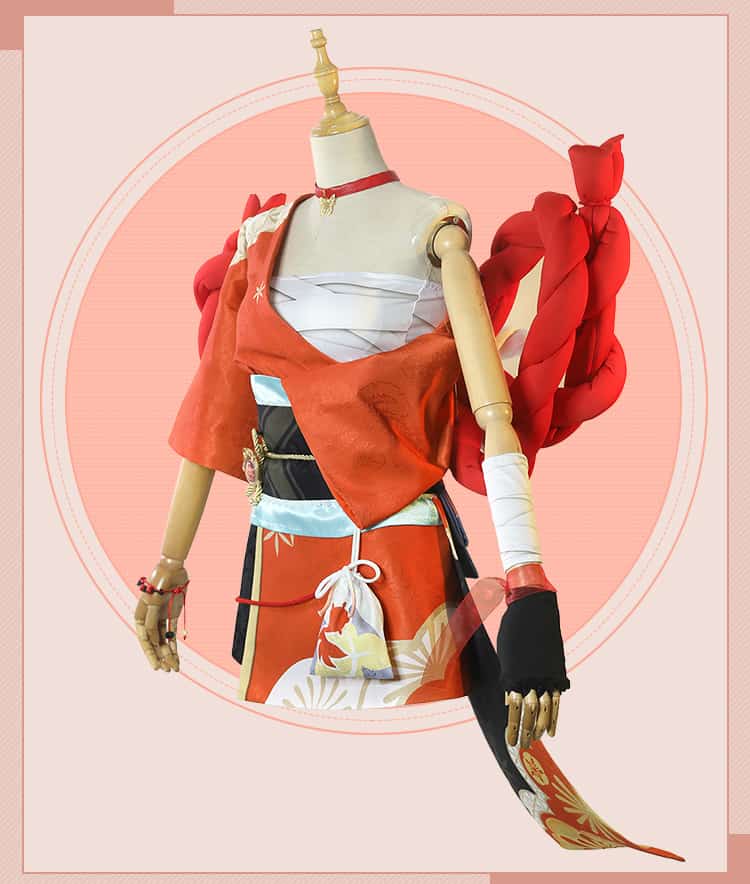 Game Genshin Impact Yoimiya Cosplay Costume Female Fashion Combat Uniform Activity Party Role Play Clothing XS-XXL New Product 73