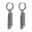 1 Pair 316L Stainless Steel Black Earrings for Men Women Cool Punk Eboy Stud Dangle Earring Set Black Feather Hinged Earrings 21