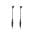 1 Pair 316L Stainless Steel Black Earrings for Men Women Cool Punk Eboy Stud Dangle Earring Set Black Feather Hinged Earrings 15