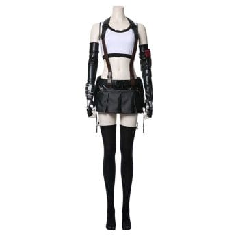 Final Fantasy VII Cosplay Tifa Lockhart Cosplay Costume Women Girl Outfit Sports Vest Skirt  Full Set Halloween Carnival 2