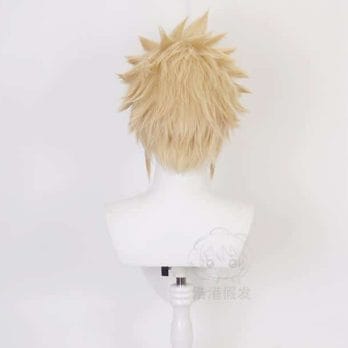 Anime Final Fantasy VII FF7 Cloud Strife Linen Blonde Cosplay Wigs Heat Resistant  Hair Wig 2