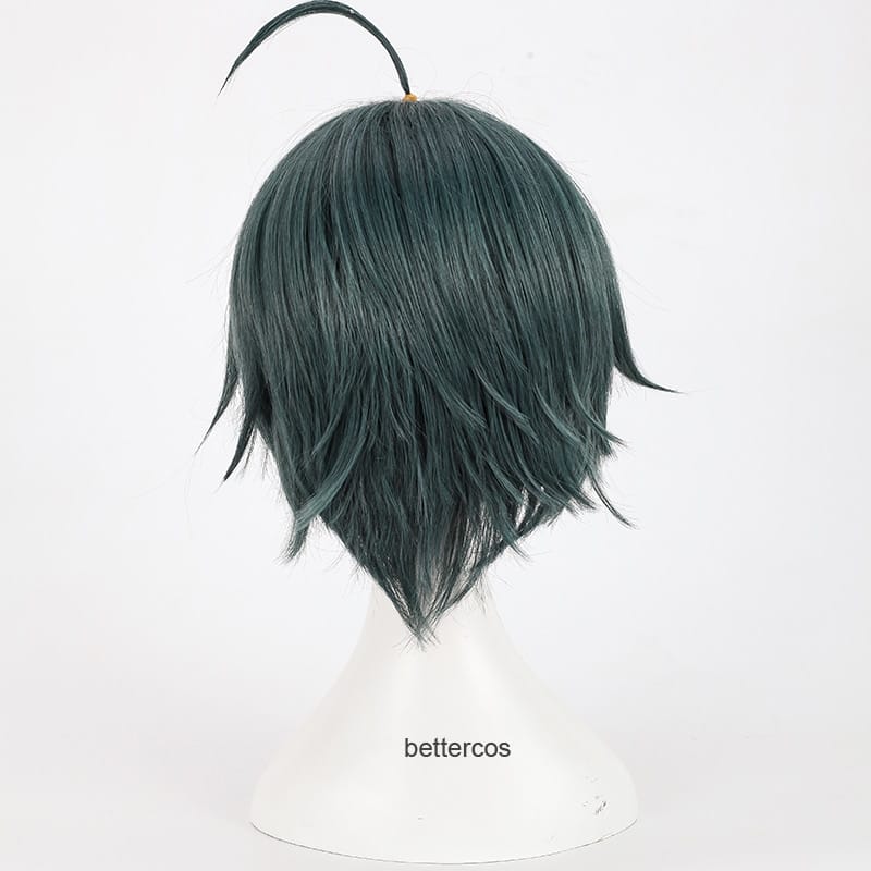 Danganronpa V3: Killing Harmony Shuichi Saihara Cosplay Wigs Short Heat Resistant Synthetic Hair Wig + Wig Cap 5