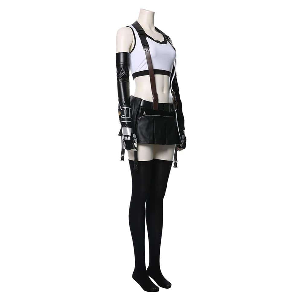 Final Fantasy VII Cosplay Tifa Lockhart Cosplay Costume Women Girl Outfit Sports Vest Skirt  Full Set Halloween Carnival 5