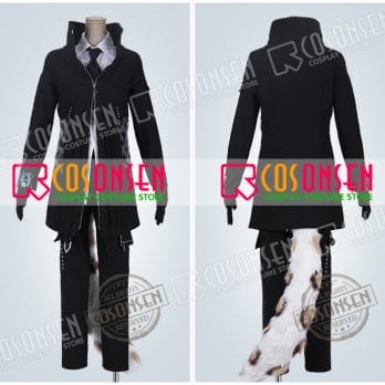 Game Arknights Guard SilverAsh Cosplay Costume Silver Ash Men's Black Delux Halloween Outfit COSPLAYONSEN Custom made 5