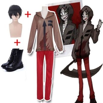 Anime Coshome Death Angel Zach Isaac Foster Cosplay Costume Shirt Pants Wig Halloween Party Masquerade Role Play 1