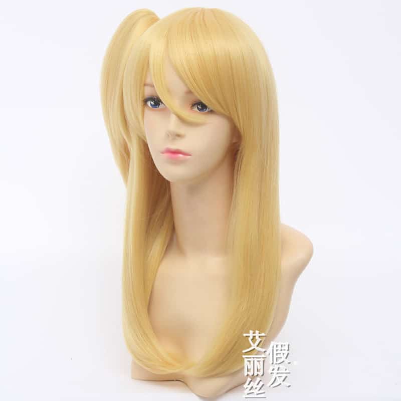 High Quality Fairy Tail Lucy Heartfilia 50cm Long Straight Costume Cosplay Wig for Women Anime Wig Synthetic Hair Wig 3