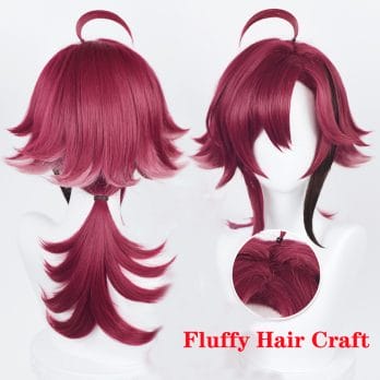 55cm Long Shikanoin Heizou Cosplay Wig Game Genshin Impact Cosplay Gradient Heat Resistant Synthetic Hair Party Wigs + Wig Cap 4