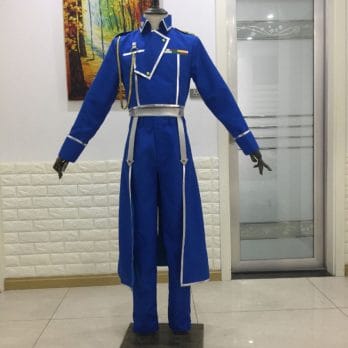 Fullmetal Alchemist Roy Mustang/Maes Hughes Cosplay Costume Uniform Outfit Halloween Party Costumes for Women/Men Anime Costume 1