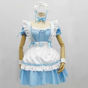 Amine Black Cute Lolita French Maid Cosplay Costume Dress Girls Woman Waitress Maid Party Stage Costumes 5