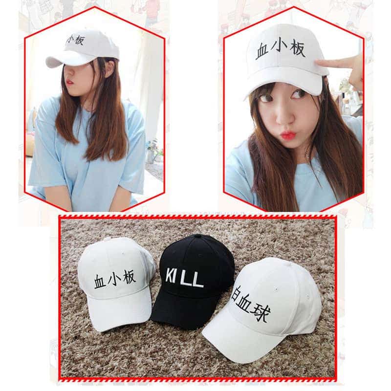 Anime Hataraku Saibou Cells at Work Baseball Cap Visor Sun Embroidery Hat Snapback Cosplay Props 2