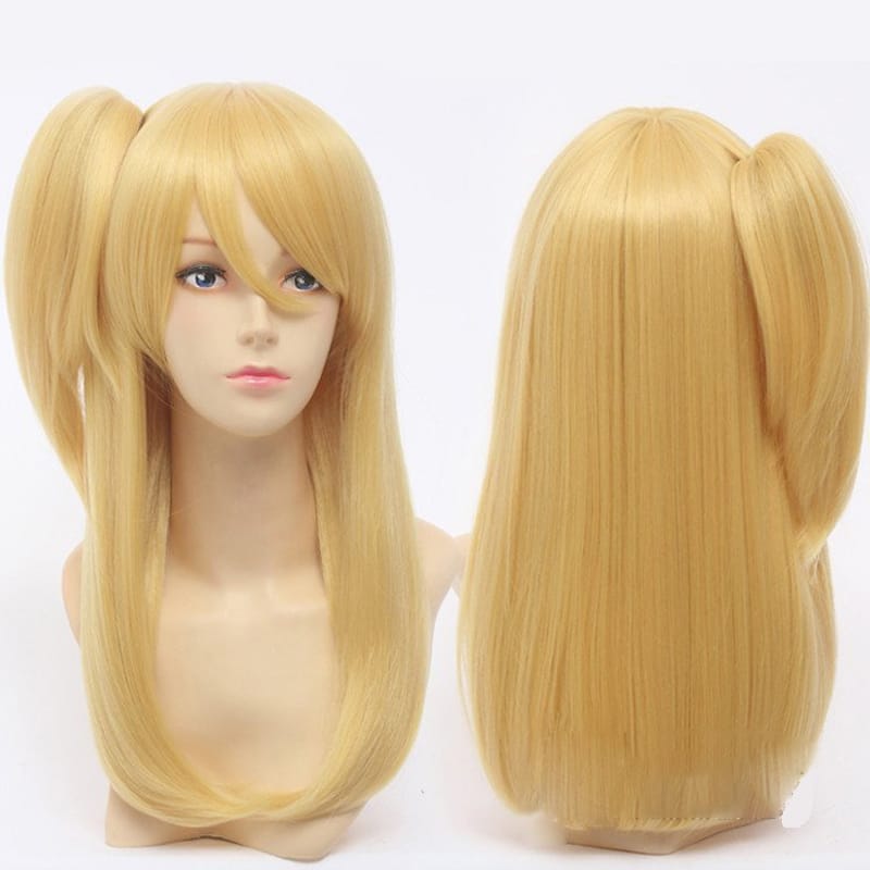High Quality Fairy Tail Lucy Heartfilia 50cm Long Straight Costume Cosplay Wig for Women Anime Wig Synthetic Hair Wig 1