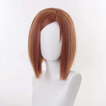 2020 Anime Cosplay Jujutsu Kaisen Cosplay Nobara Kugisa Wig Jujutsu Kaisen Nobara Kugisaki Costume Wig with free wigcap 3
