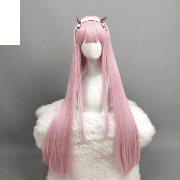 Anime DARLING in the FRANXX 02 Cosplay Wig 100cm pink 1