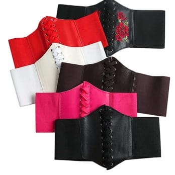 Black Sexy Women's Corset Top Female Gothic Clothing Underbust Waist Sexy Bridal Bustier Body Slimming Wide Belts Dress Girdle 3