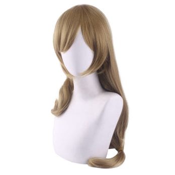 Genshin Impact Lisa Cosplay Women 80cm Christmas Linen Wig Cosplay Anime Cosplay Wigs Heat Resistant Synthetic Wigs Halloween 3