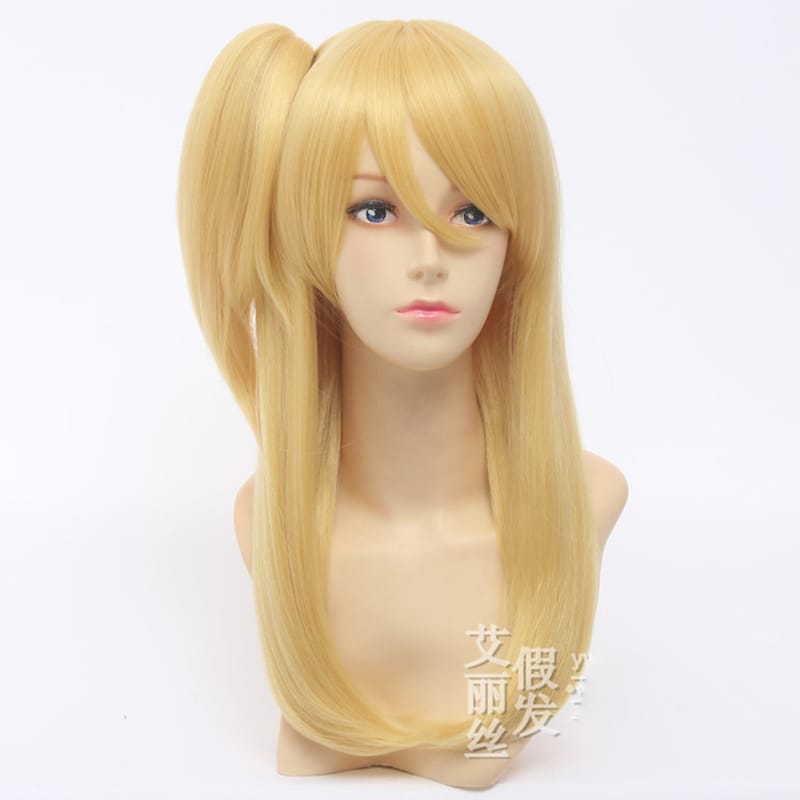 High Quality Fairy Tail Lucy Heartfilia 50cm Long Straight Costume Cosplay Wig for Women Anime Wig Synthetic Hair Wig 2