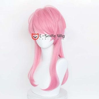 Tokyo Revengers Sanzu Haruchiyo Pink Long 55cm Cosplay Wig Heat Resistant Halloween Man Anime Wigs + Free Wig Cap 3