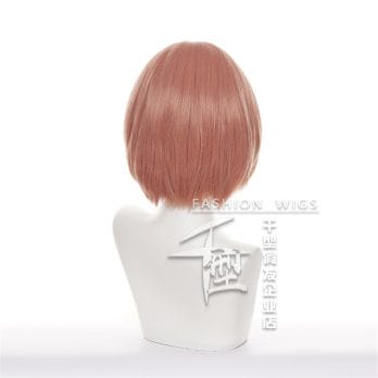 Hinata Tachibana Hinat Short Pink Orange Wig Tokyo Revengers Heat Resistant Synthetic Hair Women Hallowenn Party Wig + Wig Cap 4