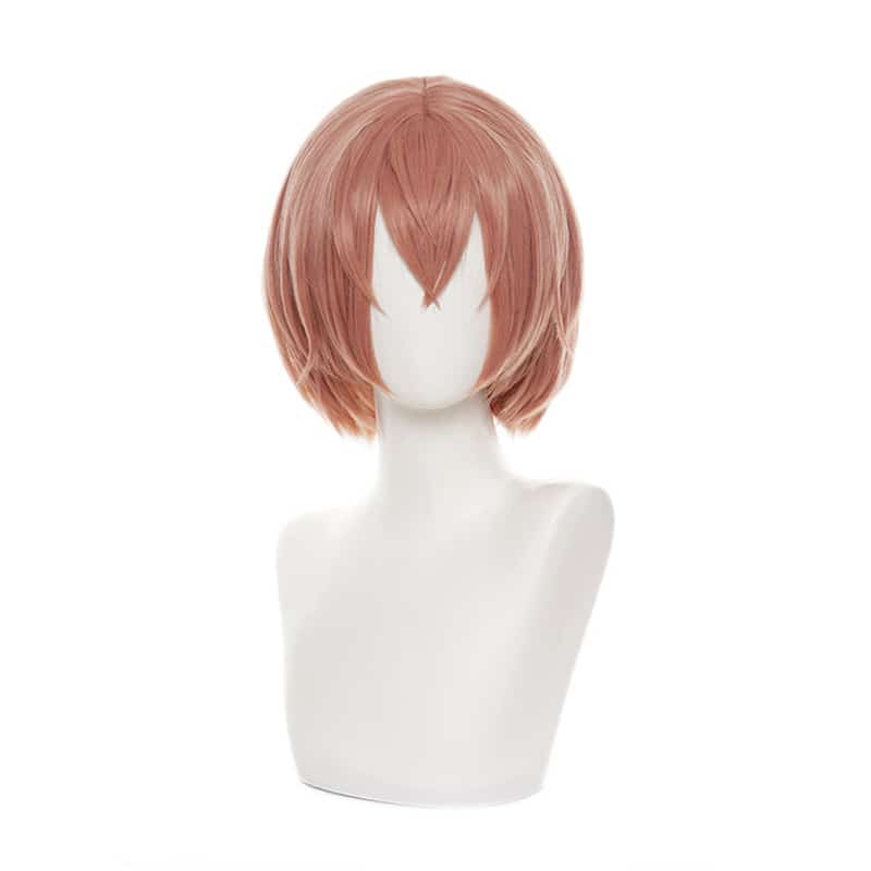 Hinata Tachibana Hinat Short Pink Orange Wig Tokyo Revengers Heat Resistant Synthetic Hair Women Hallowenn Party Wig + Wig Cap 5