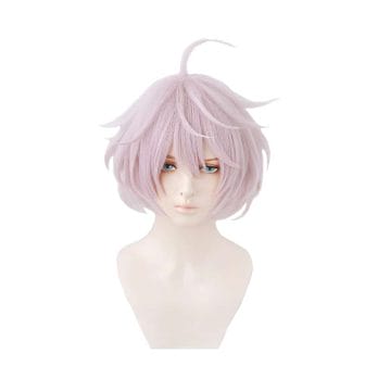 Senju Kawaragi Cosplay Wig Anime Tokyo Revengers Senju Kawaragi Purple Pink Short Heat Resistant Synthetic Hair Halloween Wigs 1