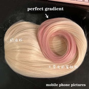 High Quality Anime My Dress-Up Darling Marin Kitagawa Cosplay Wigs Long Pink Gradient Heat Resistant Hair Party Wig + a wig cap 6