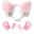 4pcs Lovely Cat Ear Hair Wear Set Claw Gloves Girls Anime Cosplay Costume Plush Cat Fur Ear Hairband Night Party Club Headbands 7