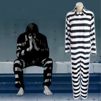 Anime Prison School Kiyoshi Fujino Cosplay Costume Prison Uniform Suit One-piece Jumpsuit Pajamas Free Shipping 1