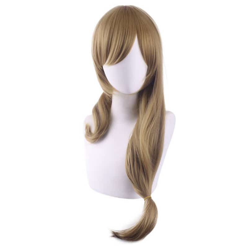 Genshin Impact Lisa Cosplay Women 80cm Christmas Linen Wig Cosplay Anime Cosplay Wigs Heat Resistant Synthetic Wigs Halloween 4