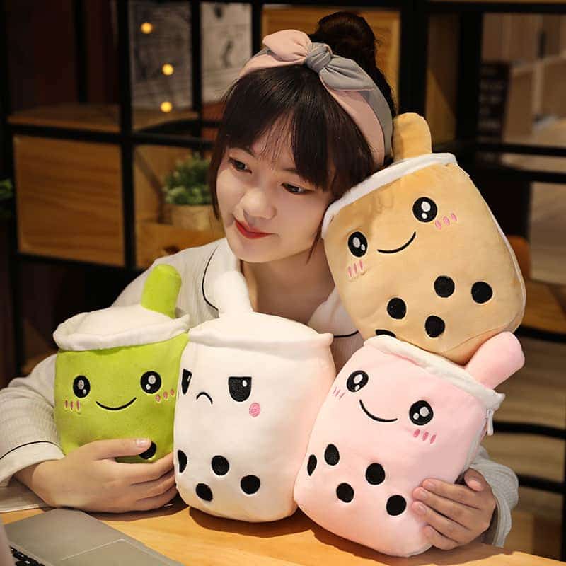Cute Boba Milk Bubble Tea Plushie Kissen Kuscheltiere 31