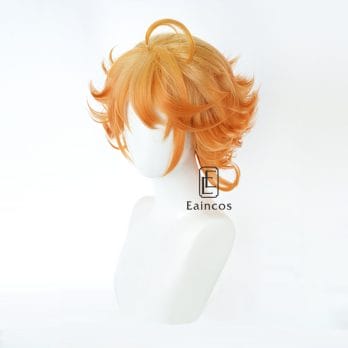 Anime Yakusoku no Neverland The Promised Neverland Emma Cosplay Wig Orange Heat Resistant Synthetic Hair Wigs 4