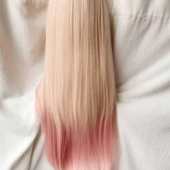 High Quality Anime My Dress-Up Darling Marin Kitagawa Cosplay Wigs Long Pink Gradient Heat Resistant Hair Party Wig + a wig cap 5