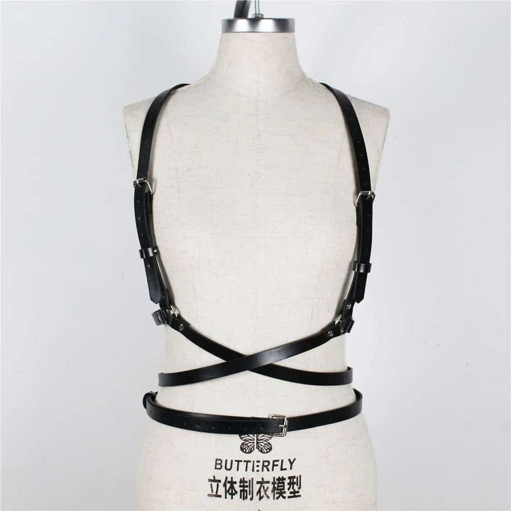 Body Harness PU Leder Kpop Style Harness Damen Herren 3