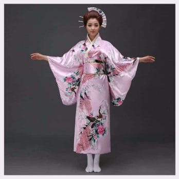 Fashion National Trends Women Sexy Kimono Yukata With Obi Novelty Evening Dress Japanese Cosplay Costume Floral One Size 3