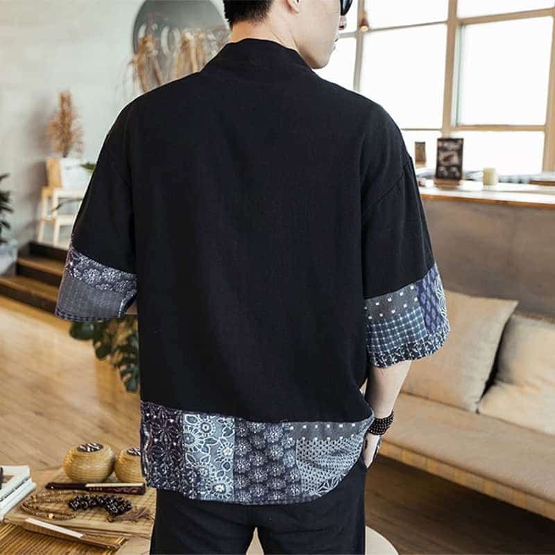 Japan Kimono Cardigan Herren Harajuku Streetwear moderner Yukata 6