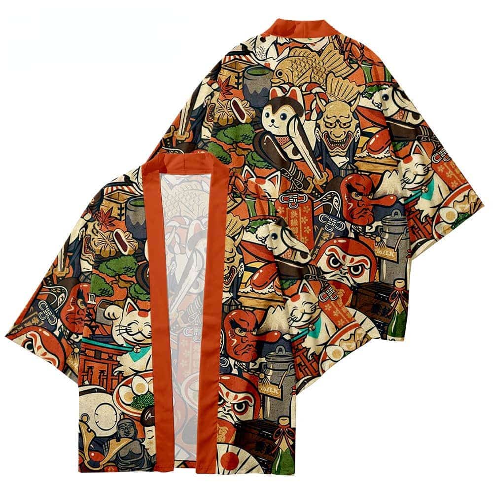 Japanischer Kimono Traditioneller Yukata Herren Damen 37