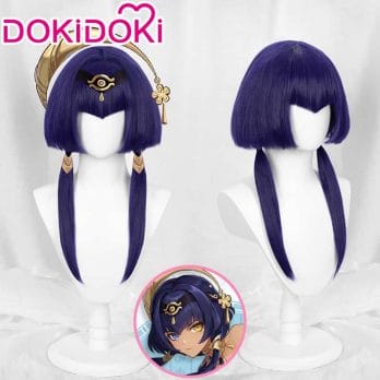 IN STOCK DokiDoki Game Genshin Impact Cosplay Candace Wig Short Hair Heat Resistant Candace Cosplay Wig Genshin Impact Sumeru 1