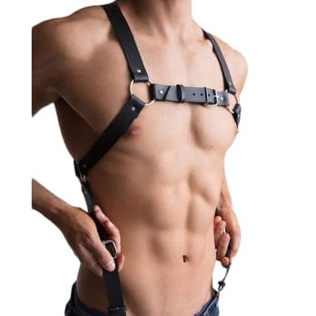 Bondage Harness Man Sword Belt Gothic Chest Lingerie Leather Vest Body Harness Sexy Bdsm Gay Strap Erotic Accessories 2021 2